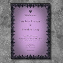 Search for purple border wedding invitations Elegant