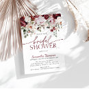 Search for blush bridal shower invitations Burgundy