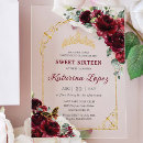 Search for burgundy and gold quinceanera invitations For kids