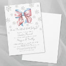 Search for snow gender reveal invitations Pink and blue
