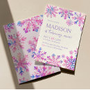 Search for snowflake invitations Watercolor