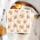 Search for fall floral napkins Pumpkin