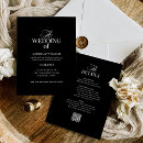 Search for luxe wedding invitations Black and white