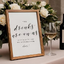 Search for drinks on us sign wedding signs Reception