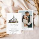Search for venue illustration wedding invitations Bride
