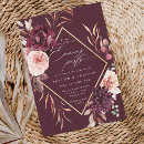 Search for romantic roses and diamonds invitations Fall romantic watercolor flowers