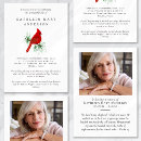 Search for bird memorial invitations Cardinal