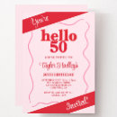 Search for pink 50th birthday invitations Fifty fiftieth