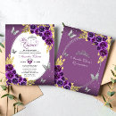 Search for lilac quinceanera invitations Mexican spanish latina