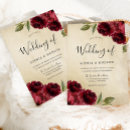 Search for red and gold wedding invitations Flowers