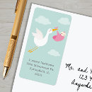 Search for delivery return address labels Stork