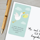 Search for delivery return address labels Stork