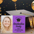 Search for black purple graduation invitations Graduate photo