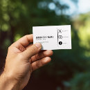 Search for blogger business cards Black and white