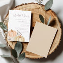 Search for autumn bridal shower invitations Pumpkins