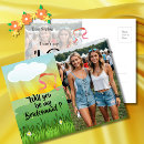 Search for will you be my bridesmaid postcards Rustic