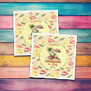 Search for tropical christmas napkins Santa claus