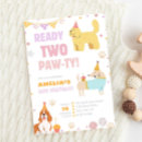 Search for puppy pawty invitations Pastel