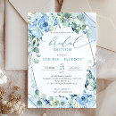 Search for eucalyptus bridal brunch invitations Dusty blue
