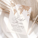 Search for passport bridal shower invitations World map