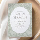 Search for peony bridal shower invitations Sage green