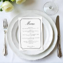 Search for black and white menus Timeless