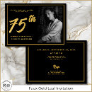 Search for womans 75th birthday invitations Elegant