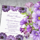 Search for purple floral bridal shower invitations Garden