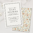 Search for wildflower baby shower invitations Baby in bloom