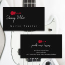 Search for guitar lessons business cards Profession