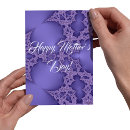 Search for fractal patterns postcards Purple