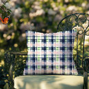 Search for navy blue and green cushions Plaid