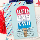 Search for red and white invitations Pool party