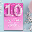Search for ten birthday invitations 10th birthday girl