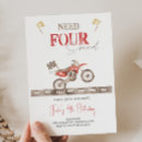 Search for motocross birthday invitations Red