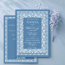 Search for rustic dusty blue wedding invitations Vintage