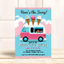 Search for sweets and treats birthday invitations Ice cream birthday