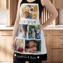Search for black and white photo aprons For her