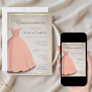 Search for pink dress quinceanera invitations Gold