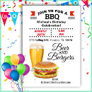 Search for burgers and beer invitations Barbecue