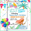 Search for mermaid pool party invitations Tropical
