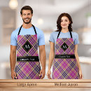 Search for scottish tartan aprons Pink
