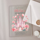 Search for princess baby girl 1st birthday invitations Girly