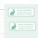 Search for green plaid return address labels Modern