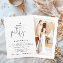 Search for rustic only wedding reception invitations We got married