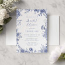 Search for toile bridal shower invitations French blue
