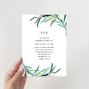 Search for leafy wedding invitations Minimal