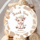 Search for western baby shower stickers Thank you