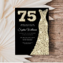 Search for womans 75th birthday invitations Party