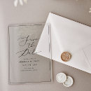 Search for transparent wedding save the dates Chic